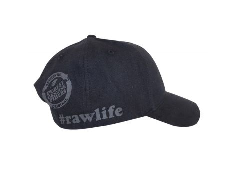 Raw Black on Black Baseball Cap Czapka czarna - 2